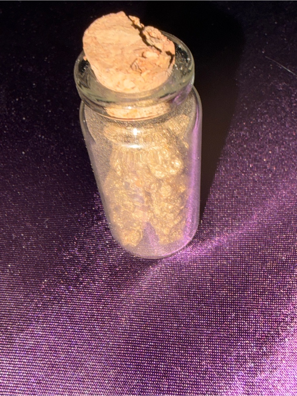 Gold Color Rocks in Glass for Jewelry Making or Accessories